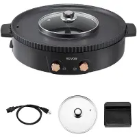 Vevor Appareil à Fondue Chinoise avec Gril 2-en-1