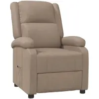 vidaXL Fauteuil relax cappuccino brun similicuir