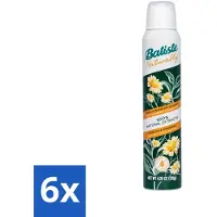 Batiste - Thé vert naturel & Camomille - Shampooing sec - Extraits 100% naturels - Rafraîchit et nettoie - 200 ml - Pack avantage - 6 pièces