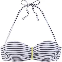 Venice beach Hauts de bikini jaune foncé / noir / blanc