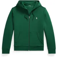 Ralph Lauren pour homme. 710881517508 Sweat en maille double et fermeture éclair verte (M), Casuel, Coton