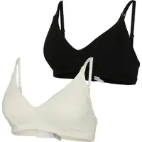 Mamalicious Leyla Feed Maternity Bra 2 Units Blanc,Noir XL Femme
