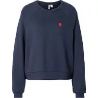 Pieces Sweat-shirt 'PCGRETA' bleu nuit