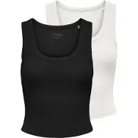 ONLY Haut 'ONLEasy' noir / blanc