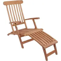 House Nordic Chaise de terrasse en teck Arrecife - Naturel