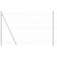 vidaXL Clôture Euro avec socle en béton, 10 x 1,6 m, acier galvanisé, couleur argent