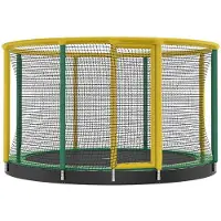 Akrobat Trampoline "Gallus Inground", 366 cm, gris-noir