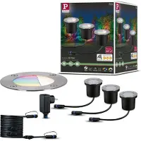 Paulmann Plug & Shine LED encastré de sol RGBW set de base