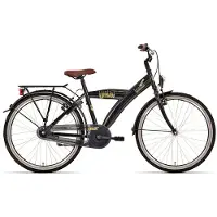 Bike Fun Vélo pour enfants Bikefun Urban City 26 pouces avec moyeu à frein Nexus 3 vitesses – Noir