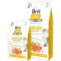 Brit Care Cat Grain-Free Haircare - Croquettes de saumon et poulet en soutien du pelage - 7 kg