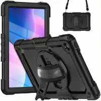 IMoshion Coque tablette avec dragonne et bandoulière pour Lenovo Tab M10 Plus (3rd gen) - Noir