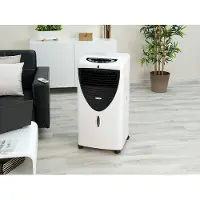 Sichler Haushaltsgeräte RAFRAÎCHISSEUR D'AIR À ÉVAPORATION 150 W / 20 L AVEC FONCTIONS OSCILLATION ET IONISEUR LW-530