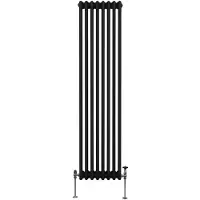 Monster Radiateur Traditionnel ? 3 colonnes Chauffage Vertical Noir 1800 x 382mm