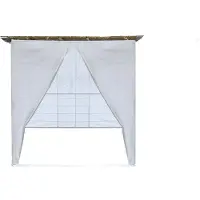 HABITAT ET JARDIN Souccah en Kit NINA ajustable 2 x 2 avec 1 Rouleau de bambou et 2 tasseaux de bois