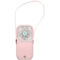 Generique Ventilateur télescopique pliant ventilateur de cou suspendu petit ventilateur poche étudiant Mini ventilateur
