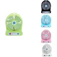 Generique Rechargeable portatif Mini Ventilateur Refroidisseur D'air de Bureau Mini Ventilateur De Refroidissement USB Rechargeable Ventilateurs Portatifs
