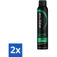 Syoss Shampooing sec AntiGrease - Shampooing - Styling longue durée - 200 ml - Pack avantage - 2 pièces