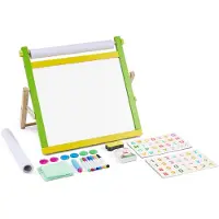 Vevor Chevalet d'Art Enfants 3-en-1 Tableau Magnétique Blanc Noir Double Face