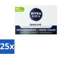Nivea Crème de Jour Sensitive Visage MEN 50 ml - Pack avantage - 25 pièces