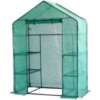 Lendo Online Serre de Jardin 143×73×195 cm PE Verte