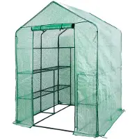 Lendo Online Serre de Jardin 143×143×195 cm PE Verte