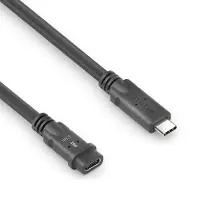 PureLink PureInstall MicroX4, 1,5 m, USB C, USB C, USB4 Gen 2x2, 20 Gbit/s, noir