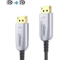 PureLink Série - Câble prolongateur DisplayPort 2.0 8K à fibre optique - 15m (15 m), Câble vidéo, Noir, Argent