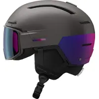 Salomon Driver Pro Sigma, casque de ski avec visière, gris