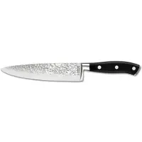 SABATIER Trompette Carbon - Couteau De Chef 16 Cm Martelé Avec Protection De Lame