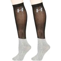 Jansen Harry's Horse Show : chaussettes longues pour femmes, 3 paires, noir, pointures 40-42