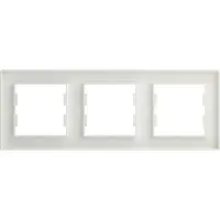 Schneider Electric Cadre triple EPH5800321 Asfora blanc