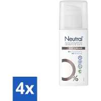 Neutral Neutre - Crème de Jour - Peaux Sensibles - Sans Parfum - 50 ml - Pack Avantage - 4 pièces