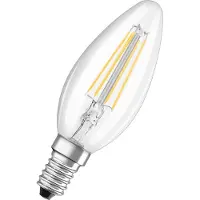Osram Classic LED E14 Bougie Filament Claire 4W 470lm - Relax and Active - 827 Blanc Très Chaud | Équivalent 40W