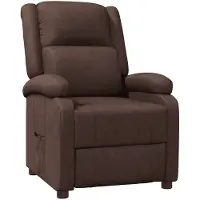 vidaXL Fauteuil relax brun similicuir