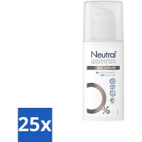 Neutral Neutre - Crème de Jour - Peaux Sensibles - Sans Parfum - 50 ml - Pack Avantage - 25 pièces