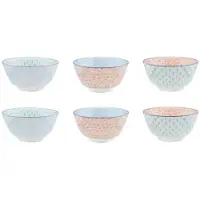 Bjorn Bol Pattern Ø12cm - 6 Pièces - Pastel
