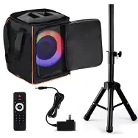 Pyle Altoparlante Party Bluetooth, Enceinte Bluetooth, Noir