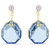 Swarovski Boucles d'oreilles azur / or / violet