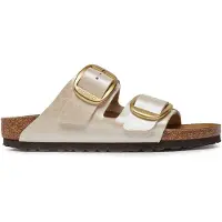 Birkenstock Mule 'Arizona' or / blanc perle