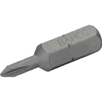 Bahco Embouts de tournevis standard 1/4" pour vis PH1 Phillips 25 mm - 500 pcs/sachet plastique (Clé Allen)