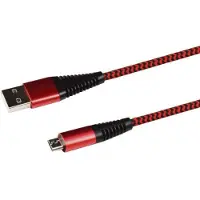 2GO 795945 USB Ladekabel - rot - 100cm für Micro-USB