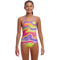 Funkita Tie Me Tight Swimsuit Rose 10 Years Fille