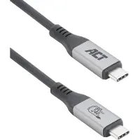 ACT Câble Thunderbolt 5 USB4 80 Gbit/s 240 W USB Type-C, USB-IF, 1,5 mètre, 1,5 m, USB C, USB4 Gen 4x2, 80 Gbit/s, noir