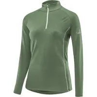 Loeffler Transtex Merino Half Zip Long Sleeve T-shirt Vert 40 Femme