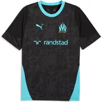 Puma Hommes, Maillot de football, OM Training Jersey (M), Noir, Bleu