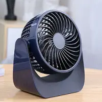 Generique Mini ventilateur de bureau Portable, Rechargeable par USB, silencieux, Rotation à 360 degrés, 3 vitesses réglables, refroidisseur d'air d'été pour voiture, nouveau, livraison directe