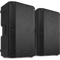 VONYX Passiver Lautsprecher Set - VONSA12P -Lautsprecher Set 12 Passive Lautsprecher mit 1600W Kraft für M (Passif, 1x 400 W), Haut-parleur PA, Noir