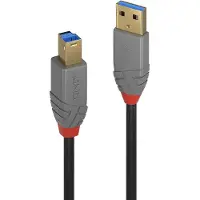 Lindy 1m USB 3.2 Type A to B Cable, 5Gbps, Anthra Line