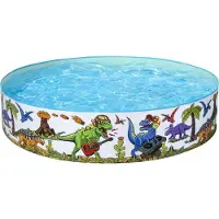 Bestway Piscine pour Enfant - 183 x 38 cm - Dinosaur Fill'N Fun - - UneTaille - Piscine pour Enfant