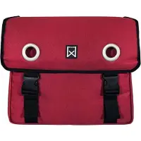 Willex Sacoches de vélo 30 L en toile rouge
